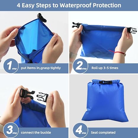 3PCS Waterproof Dry Bags