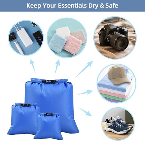 3PCS Waterproof Dry Bags