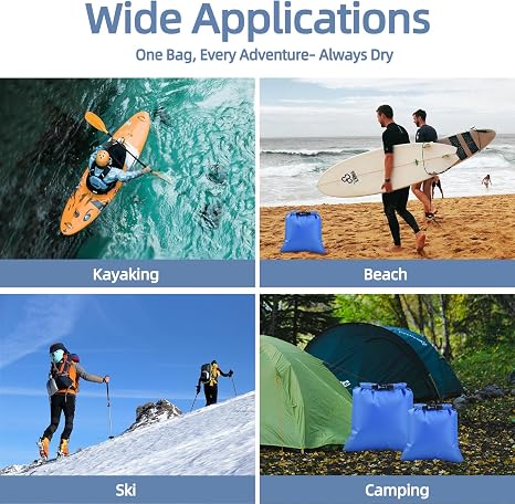 3PCS Waterproof Dry Bags