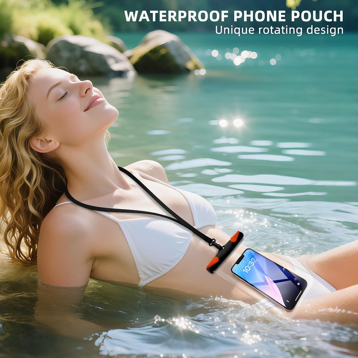 Waterproof Phone Pouch with Lanyard
