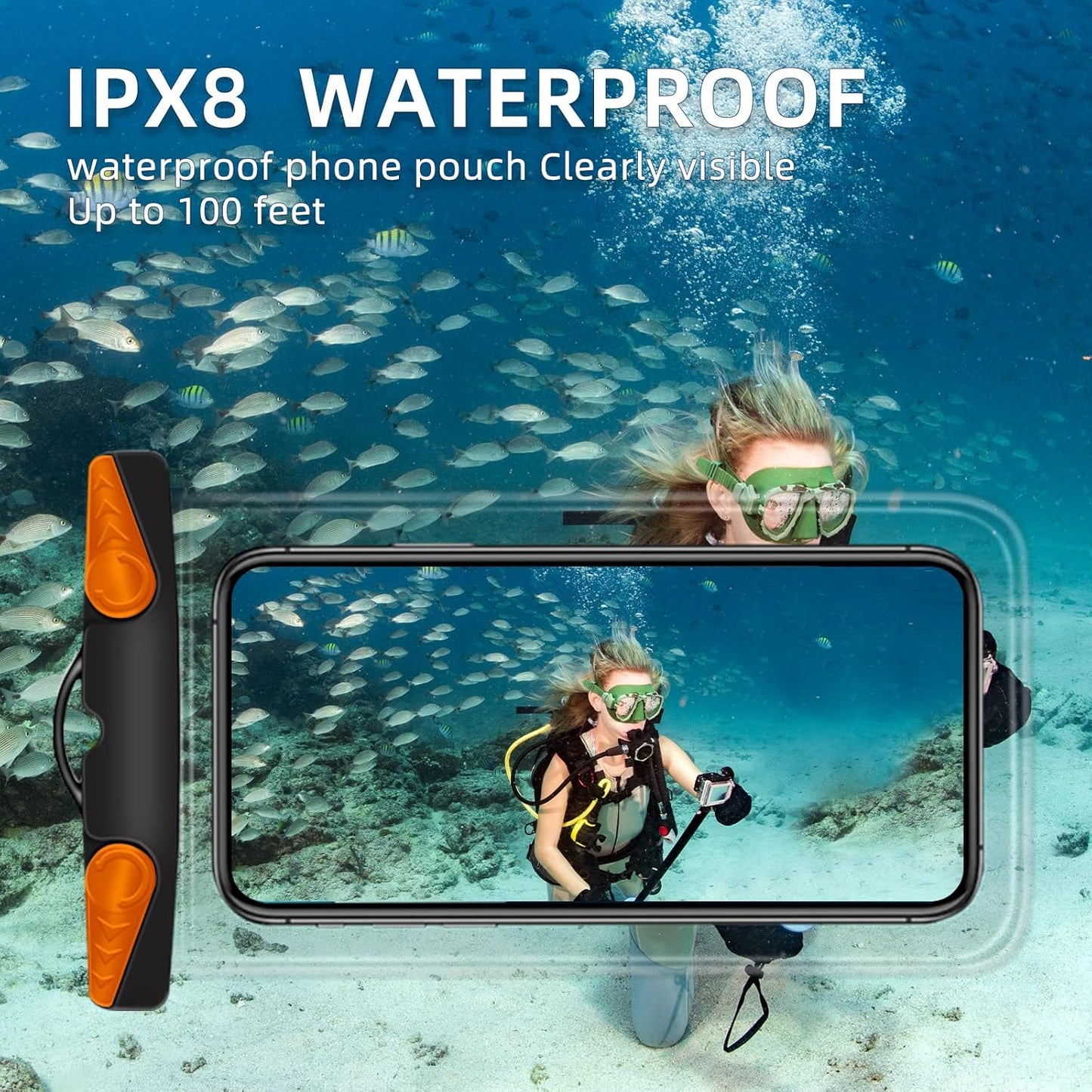 Waterproof Phone Pouch with Lanyard