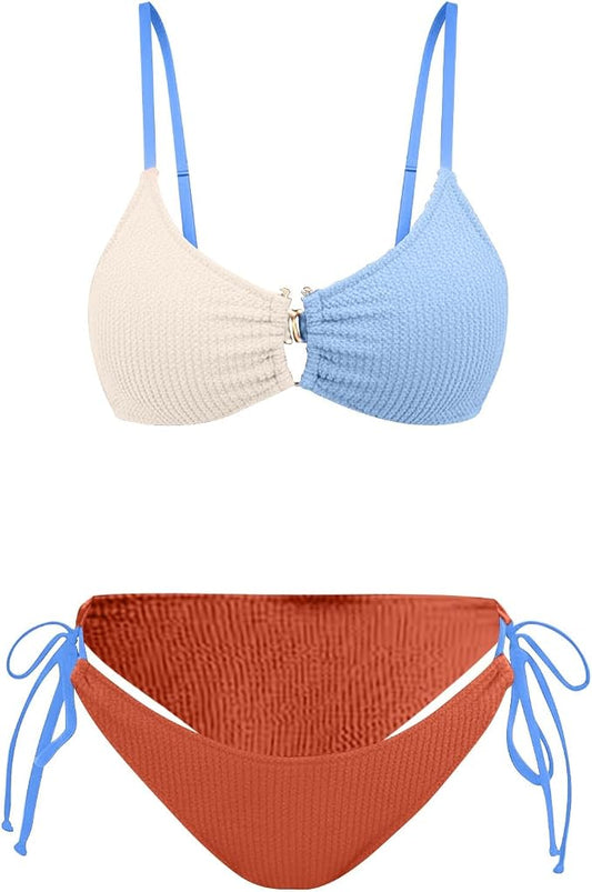 Women's V Neck Bikini Set