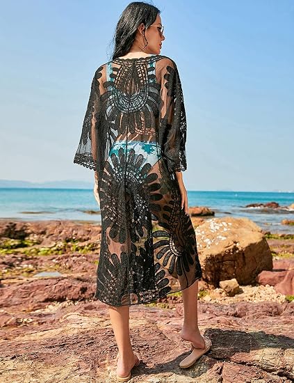 Blooming Jelly Women's Mesh Swimsuit Cover Up